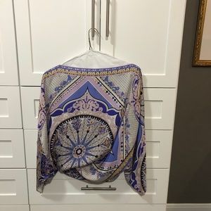Emilio Pucci silk poncho top